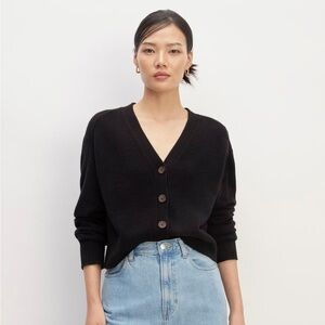 Everlane The Cashmere Cardigan (Black)